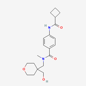 4-[(cyclobutylcarbonyl)amino]-N-{[4-(hydroxymethyl)tetrahydro-2H-pyran-4-yl]methyl}-N-methylbenzamide