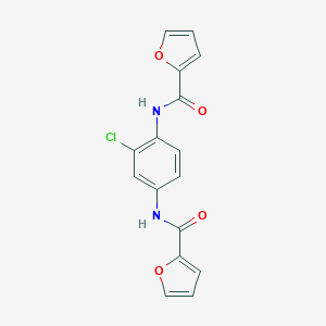 molecular formula C16H11ClN2O4 B391939 N-[2-chloro-4-(2-furoylamino)phenyl]-2-furamide CAS No. 5317-98-6