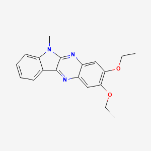 molecular formula C19H19N3O2 B3919406 2,3-diethoxy-6-methyl-6H-indolo[2,3-b]quinoxaline 