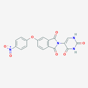 molecular formula C18H10N4O7 B391942 2-(2,4-dioxo-1,2,3,4-tetrahydropyrimidin-5-yl)-5-(4-nitrophenoxy)-1H-isoindole-1,3(2H)-dione 