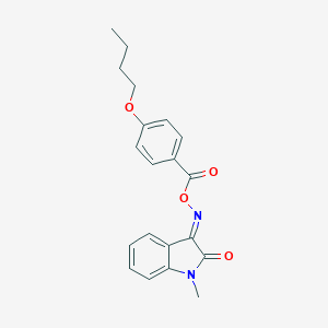 [(E)-(1-methyl-2-oxoindol-3-ylidene)amino] 4-butoxybenzoate