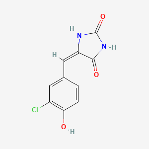 molecular formula C10H7ClN2O3 B3919490 5-(3-chloro-4-hydroxybenzylidene)-2,4-imidazolidinedione 