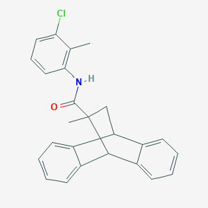 molecular formula C25H22ClNO B391953 N-(3-chloro-2-methylphenyl)-11-methyl-9,10-dihydro-9,10-ethanoanthracene-11-carboxamide 