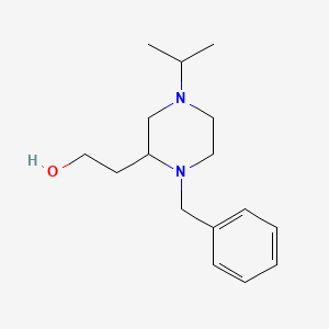 molecular formula C16H26N2O B3919538 2-(1-benzyl-4-isopropyl-2-piperazinyl)ethanol 