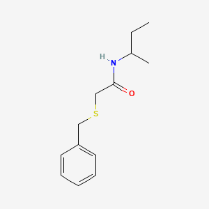 molecular formula C13H19NOS B3919544 2-(benzylthio)-N-(sec-butyl)acetamide 