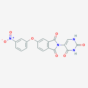 molecular formula C18H10N4O7 B391955 2-(2,4-dioxo-1,2,3,4-tetrahydropyrimidin-5-yl)-5-(3-nitrophenoxy)-1H-isoindole-1,3(2H)-dione 