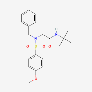 molecular formula C20H26N2O4S B3919564 N~2~-benzyl-N~1~-(tert-butyl)-N~2~-[(4-methoxyphenyl)sulfonyl]glycinamide 