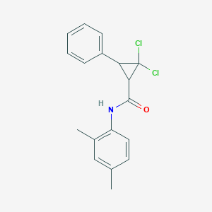 2,2-dichloro-N-(2,4-dimethylphenyl)-3-phenylcyclopropanecarboxamide