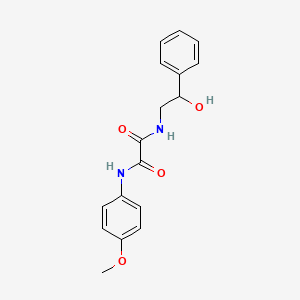 molecular formula C17H18N2O4 B3919625 N-(2-hydroxy-2-phenylethyl)-N'-(4-methoxyphenyl)ethanediamide 