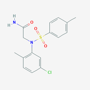 molecular formula C16H17ClN2O3S B3919646 N~2~-(5-chloro-2-methylphenyl)-N~2~-[(4-methylphenyl)sulfonyl]glycinamide 