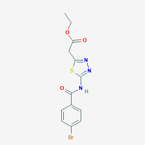 Ethyl {5-[(4-bromobenzoyl)amino]-1,3,4-thiadiazol-2-yl}acetate