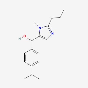 molecular formula C17H24N2O B3919693 (4-isopropylphenyl)(1-methyl-2-propyl-1H-imidazol-5-yl)methanol 