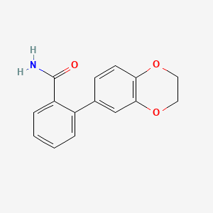 molecular formula C15H13NO3 B3919779 2-(2,3-dihydro-1,4-benzodioxin-6-yl)benzamide 