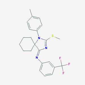 N-[1-(4-methylphenyl)-2-(methylsulfanyl)-1,3-diazaspiro[4.5]dec-2-en-4-yliden]-N-[3-(trifluoromethyl)phenyl]amine