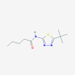 N-(5-tert-butyl-1,3,4-thiadiazol-2-yl)pentanamide