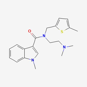 molecular formula C20H25N3OS B3919943 N-[2-(dimethylamino)ethyl]-1-methyl-N-[(5-methyl-2-thienyl)methyl]-1H-indole-3-carboxamide 