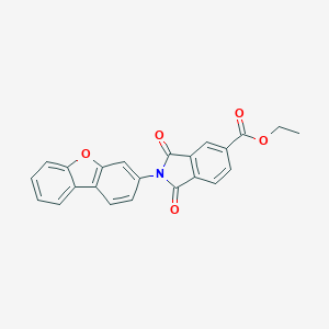 molecular formula C23H15NO5 B392002 Ethyl 2-dibenzo[b,d]furan-3-yl-1,3-dioxo-5-isoindolinecarboxylate 