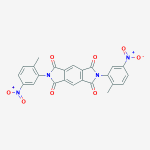molecular formula C24H14N4O8 B392003 2,6-bis(2-methyl-5-nitrophenyl)pyrrolo[3,4-f]isoindole-1,3,5,7(2H,6H)-tetrone 