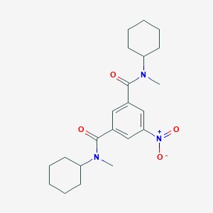 Benzene-1,3-dicarboxamide, 5-nitro-N,N'-dicyclohexyl-N,N'-dimethyl-