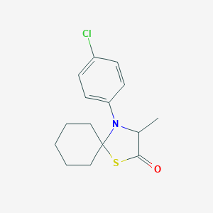 4-(4-Chlorophenyl)-3-methyl-1-thia-4-azaspiro[4.5]decan-2-one