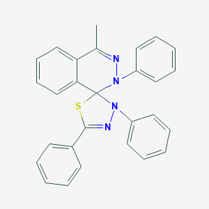 molecular formula C28H22N4S B392010 4-methyl-2,3',5'-triphenyl-2H,3'H-spiro[phthalazine-1,2'-[1,3,4]thiadiazole] 