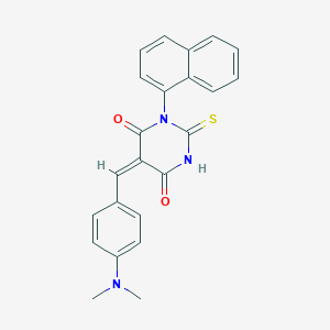 5-[4-(dimethylamino)benzylidene]-1-(1-naphthyl)-2-thioxodihydro-4,6(1H,5H)-pyrimidinedione