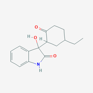molecular formula C16H19NO3 B392017 3-(5-ethyl-2-oxocyclohexyl)-3-hydroxy-1,3-dihydro-2H-indol-2-one 