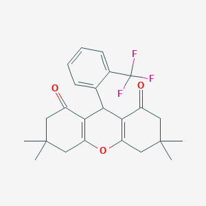 3,3,6,6-tetramethyl-9-[2-(trifluoromethyl)phenyl]-3,4,5,6,7,9-hexahydro-1H-xanthene-1,8(2H)-dione