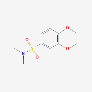 molecular formula C10H13NO4S B3920297 N,N-dimethyl-2,3-dihydro-1,4-benzodioxine-6-sulfonamide 
