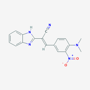 2-(1H-benzimidazol-2-yl)-3-{4-(dimethylamino)-3-nitrophenyl}acrylonitrile