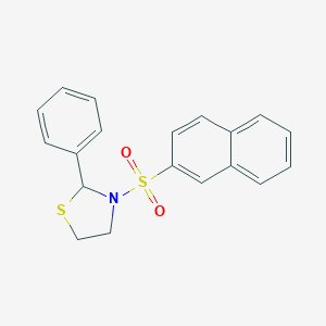 3-(Naphthalene-2-sulfonyl)-2-phenyl-thiazolidine