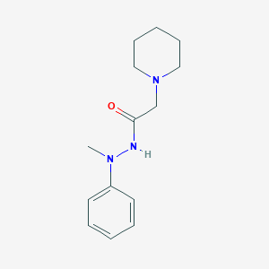 molecular formula C14H21N3O B392035 N'-methyl-N'-phenyl-2-(1-piperidinyl)acetohydrazide 