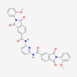 molecular formula C37H25N5O8 B392039 N,N'-pyridine-2,6-diylbis[2-(2-methoxyphenyl)-1,3-dioxo-2,3-dihydro-1H-isoindole-5-carboxamide] 