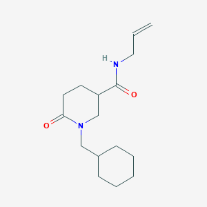 molecular formula C16H26N2O2 B3920404 N-allyl-1-(cyclohexylmethyl)-6-oxo-3-piperidinecarboxamide 