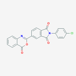 molecular formula C22H11ClN2O4 B392043 2-(4-chlorophenyl)-5-(4-oxo-4H-3,1-benzoxazin-2-yl)-1H-isoindole-1,3(2H)-dione 