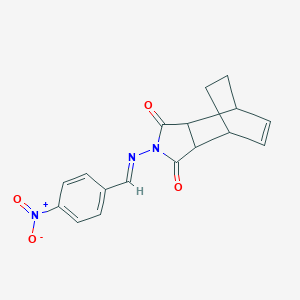 2-{[(E)-(4-nitrophenyl)methylidene]amino}-3a,4,7,7a-tetrahydro-1H-4,7-ethanoisoindole-1,3(2H)-dione