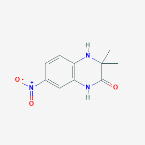 molecular formula C10H11N3O3 B3920530 3,3-dimethyl-7-nitro-3,4-dihydro-2(1H)-quinoxalinone 