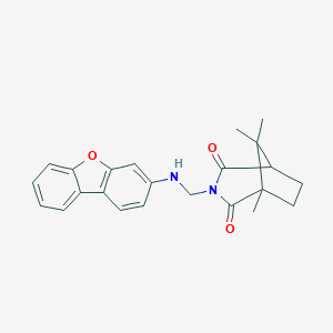 3-[(Dibenzo[b,d]furan-3-ylamino)methyl]-1,8,8-trimethyl-3-azabicyclo[3.2.1]octane-2,4-dione