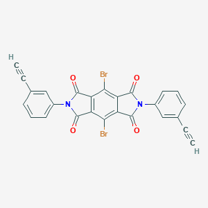 molecular formula C26H10Br2N2O4 B392056 4,8-dibromo-2,6-bis(3-ethynylphenyl)pyrrolo[3,4-f]isoindole-1,3,5,7(2H,6H)-tetrone 