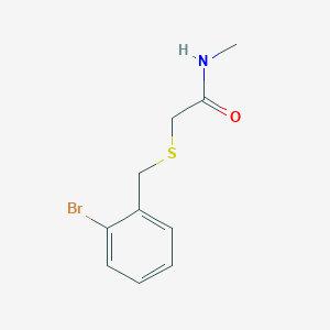 2-[(2-bromophenyl)methylsulfanyl]-N-methylacetamide