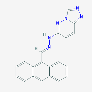 molecular formula C20H14N6 B392058 9-Anthracenecarbaldehyde [1,2,4]triazolo[4,3-b]pyridazin-6-ylhydrazone 
