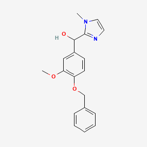 [4-(benzyloxy)-3-methoxyphenyl](1-methyl-1H-imidazol-2-yl)methanol