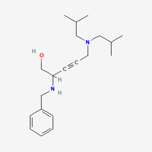 2-(Benzylamino)-5-[bis(2-methylpropyl)amino]pent-3-yn-1-ol