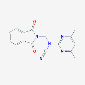 molecular formula C16H13N5O2 B392060 (4,6-Dimethylpyrimidin-2-yl)-[(1,3-dioxoisoindol-2-yl)methyl]cyanamide CAS No. 304871-75-8