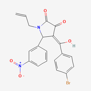 1-allyl-4-(4-bromobenzoyl)-3-hydroxy-5-(3-nitrophenyl)-1,5-dihydro-2H-pyrrol-2-one