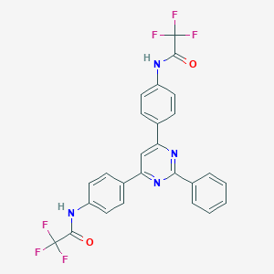 N,N'-[(2-phenylpyrimidine-4,6-diyl)dibenzene-4,1-diyl]bis(2,2,2-trifluoroacetamide)