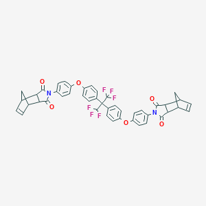 molecular formula C45H32F6N2O6 B392065 4-(4-{4-[1-{4-[4-(3,5-Dioxo-4-azatricyclo[5.2.1.0~2,6~]dec-8-en-4-yl)phenoxy]phenyl}-2,2,2-trifluoro-1-(trifluoromethyl)ethyl]phenoxy}phenyl)-4-azatricyclo[5.2.1.0~2,6~]dec-8-ene-3,5-dione 