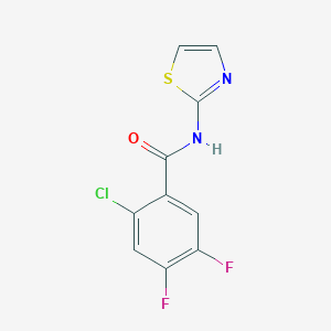 molecular formula C10H5ClF2N2OS B392070 2-chloro-4,5-difluoro-N-(1,3-thiazol-2-yl)benzamide CAS No. 303064-61-1