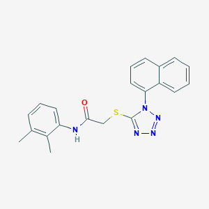 molecular formula C21H19N5OS B392075 N-(2,3-dimethylphenyl)-2-[1-(1-naphthyl)tetrazol-5-yl]sulfanyl-acetamide 