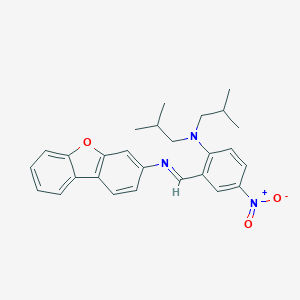 N-[2-(diisobutylamino)-5-nitrobenzylidene]dibenzo[b,d]furan-3-amine